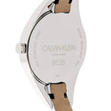 Calvin Klein Rebel White Dial White Leather Strap Watch for Women - K8P231L6 Authentic Buy Shop Now