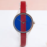 Calvin Klein Rebel Blue Maroon Dial Maroon Leather Strap Watch for Women - K8P231UN Authentic Buy Shop Now