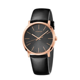 Calvin Klein Posh Grey Dial Black Leather Strap Watch for Men - K8Q376C3 Authentic Buy Shop Now