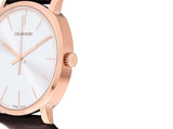 Calvin Klein Posh Silver Dial Brown Leather Strap Watch for Men - K8Q316G6 Authentic Buy Shop Now