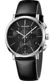 Calvin Klein Posh Black Dial Black Leather Strap Watch for Men - K8Q371C1 Authentic Buy Shop Now