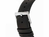 Calvin Klein Posh Silver Dial Black Leather Strap Watch for Men - K8Q371C6 Authentic Buy Shop Now