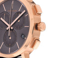 Calvin Klein Posh Grey Dial Black Leather Strap Watch for Men - K8Q376C3 Authentic Buy Shop Now