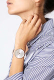 Calvin Klein Full Moon White Dial White Leather Strap Watch for Women - K8Y236L6 Authentic Buy Shop Now