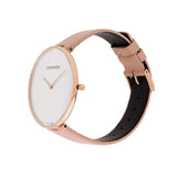 Calvin Klein Full Moon Silver Dial Pink Leather Stap Watch for Women - K8Y236Z6 Authentic Buy Shop Now