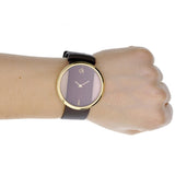 Calvin Klein Glam Transparent Dial Brown Leather Strap Watch for Women - K9423503 Authentic Buy Shop Now