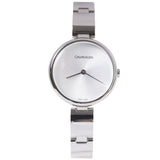Calvin Klein Wavy Silver Dial Silver Steel Strap Watch for Women - K9U23146 Authentic Buy Shop Now