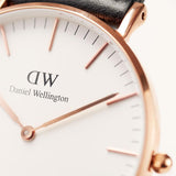 Daniel Wellington Classic St. Mawes White Dial Brown Leather Strap Watch for Men - DW00100035 Authentic Buy Shop Now