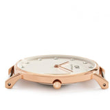 Daniel Wellington Classy St Mawes White Dial Brown Leather Strap Watch For Women - DW00100075 Authentic Buy Shop Now