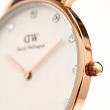 Daniel Wellington Classy St Mawes White Dial Brown Leather Strap Watch For Women - DW00100075 Authentic Buy Shop Now