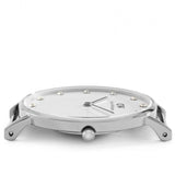 Daniel Wellington Classy Winchester White Dial Two Tone NATO Strap Watch For Women - DW00100081 Authentic Buy Shop Now
