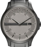 Armani Exchange Hampton Chronograph Grey Dial Grey Steel Strap Watch For Men - AX2194 Authentic Buy Shop Now