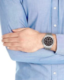 Tommy Hilfiger Hudson Chronograph Quartz Brown Dial Silver Steel Strap Watch For Men - 1791229 Authentic Buy Shop Now