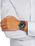 Tommy Hilfiger Bruce Automatic Black Dial Brown Leather Strap Watch for Men - 1791280 Authentic Buy Shop Now