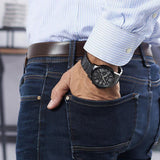 Guess Atlas Chronograph Black Dial Black Steel Strap Watch For Men - W0668G5 Authentic Buy Shop Now