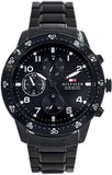 Tommy Hilfiger Jimmy Chronograph Grey Dial Grey Steel Strap Watch For Men - 1791951 Authentic Buy Shop Now