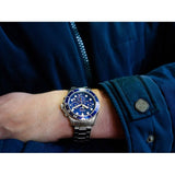 Fossil FB-03 Chronograph Blue Dial Silver Steel Strap Watch for Men - FS5724 Authentic Buy Shop Now