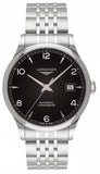 Longines Record Black Dial Automatic Stainless Steel 40mm Watch for Men - L2.821.4.56.6 Authentic Buy Shop Now