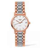 Longines Presence 38.5mm Automatic White Dial Two Tone Steel Strap Watch for Men - L4.921.1.12.7 Authentic Buy Shop Now