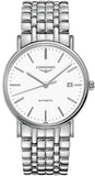 Longines Presence Automatic White Dial Silver Steel Strap Watch for Men - L4.921.4.12.6 Authentic Buy Shop Now