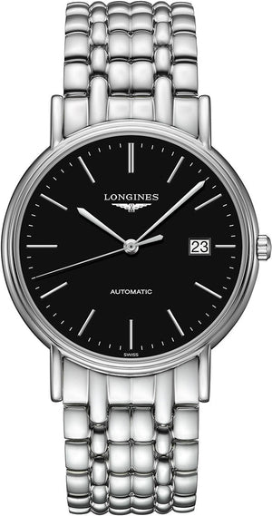 Longines Presence 38.5mm Automatic Stainless Steel Watch for Men - L4.921.4.52.6 Authentic Buy Shop Now