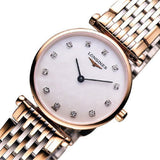 Longines La Grande Classique De Longines Diamonds Mother of Pearl Dial Two Tone Mesh Bracelet Watch for Women - L4.209.1.97.7 Authentic Buy Shop Now