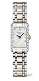 Longines Dolcevita Diamonds Mother of Pearl White Dial Two Tone Steel Strap Watch for Women - L5.258.5.89.7 Authentic Buy Shop Now