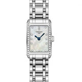 Longines Dolcevita Diamonds Mother of Pearl Dial Silver Steel Strap Watch for Women - L5.258.0.87.6 Authentic Buy Shop Now