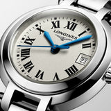 Longines PrimaLuna White Dial Silver Steel Strap Watch for Women - L8.110.4.71.6 Authentic Buy Shop Now