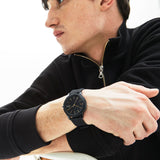 Lacoste 12.12 Black Dial Black Silicon Strap Watch for Men - 2011010 Authentic Buy Shop Now