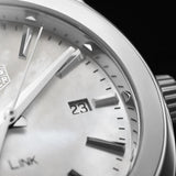 Tag Heuer Link Quartz Mother of Pearl Dial Silver Steel Strap Watch for Women - WBC1310.BA0600 Authentic Buy Shop Now