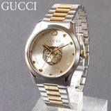 Gucci G Timeless Silver Dial Two Tone Steel Strap Watch For Women - YA1264074 Authentic Buy Shop Now