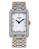 Longines Dolcevita Diamonds Mother of Pearl White Dial Two Tone Steel Strap Watch for Women - L5.258.5.89.7 Authentic Buy Shop Now