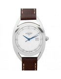 Longines Equestrian Mother of Pearl Dial Brown Leather Strap Watch for Women - L6.136.0.87.2 Authentic Buy Shop Now