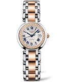 Longines PrimaLuna Automatic Diamond 26.5mm Silver Dial Two Tone Steel Strap Watch for Women - L8.111.5.79.6 Authentic Buy Shop Now