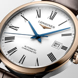 Longines Record Automatic 18K Pink Gold Watch for Men - L2.821.5.11.7 Authentic Buy Shop Now