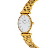 Longines La Grande Classique De Longines White Dial Gold Steel Strap Watch for Women - L4.209.2.11.8 Authentic Buy Shop Now