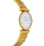 Longines La Grande Classique De Longines White Dial Gold Steel Strap Watch for Women - L4.209.2.11.8 Authentic Buy Shop Now