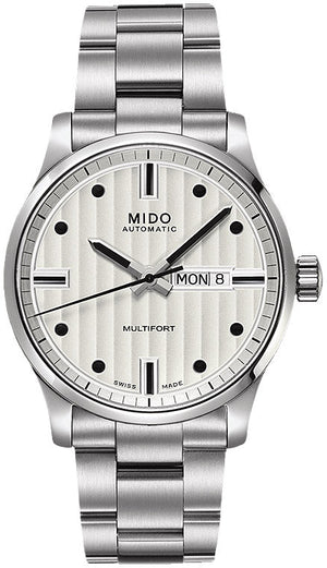 Mido Multifort Automatic Silver Dial Silver Steel Strap Watch For Men - M005.430.11.031.80 Authentic Buy Shop Now
