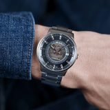 Mido Commander II Automatic Gradient Black Dial Black Steel Strap Watch For Men - M021.407.33.411.00 Authentic Buy Shop Now