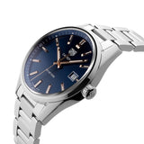Tag Heuer Carrera Quartz Blue Dial Silver Steel Strap Watch for Women - WAR1112.BA0601 Authentic Buy Shop Now