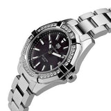 Tag Heuer Aquaracer Quartz Diamonds Black Dial Silver Steel Strap Watch for Women - WAY131P.BA0748 Authentic Buy Shop Now