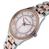 Michael Kors Lauryn Mother of Pearl Dial Two Tone Steel Strap Watch For Women - MK3979 Authentic Buy Shop Now