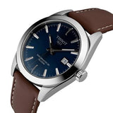 Tissot Gentlemen Powermatic 80 Silicium Blue Dial Brown Leather Strap Watch For Men - T127.407.16.041.00 Authentic Buy Shop Now