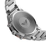 Emporio Armani Mario Chronograph Beige Dial Silver Steel Strap Watch For Men - AR11352 Authentic Buy Shop Now