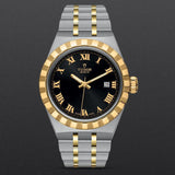 Tudor Royal Automatic Black Dial Two Tone Steel Strap Watch for Men - M28603-0003 Authentic Buy Shop Now