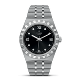 Tudor Royal Automatic Diamonds Black Dial Silver Steel Strap Watch for Men - M28600-0004 Authentic Buy Shop Now
