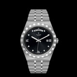 Tudor Royal Automatic Diamonds Black Dial Silver Steel Strap Watch for Men - M28600-0004 Authentic Buy Shop Now