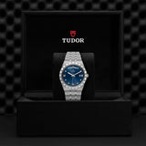 Tudor Royal Automatic Diamonds Blue Dial Silver Steel Strap Watch for Men - M28600-0006 Authentic Buy Shop Now