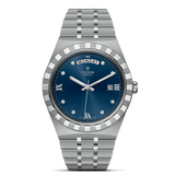 Tudor Royal Automatic Diamonds Blue Dial Silver Steel Strap Watch for Men - M28600-0006 Authentic Buy Shop Now